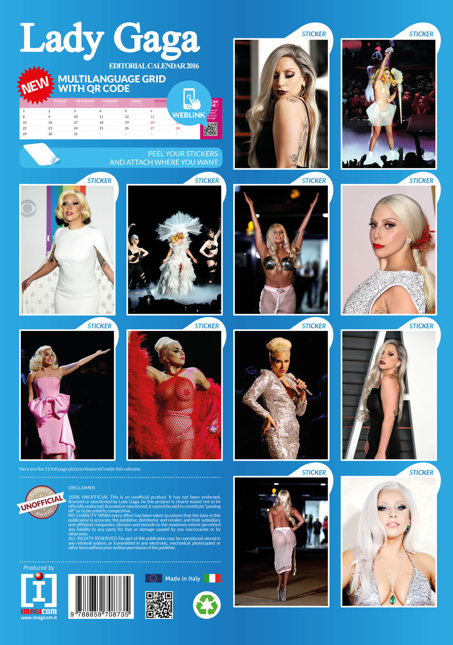 Calendario Lady Gaga 2024 Hatty Kordula