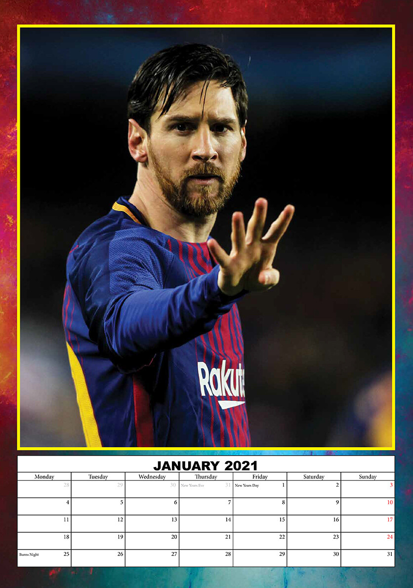Lionel Messi Wall Calendars 2022 Large selection