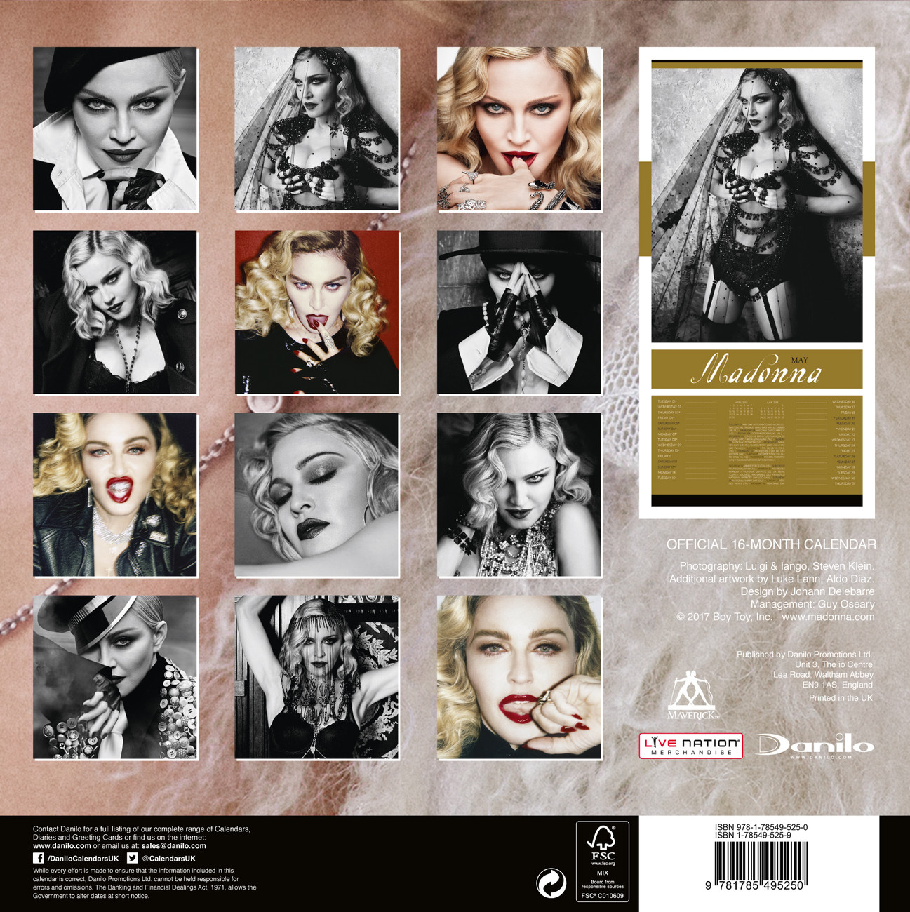 Madonna Wall Calendars 2018 Buy at Europosters