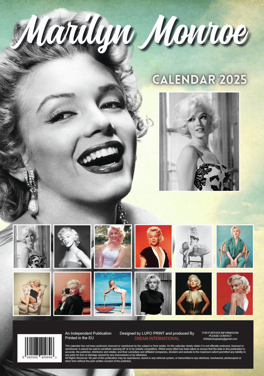 Marilyn Monroe - Wall Calendars 2025 | Buy at Abposters.com