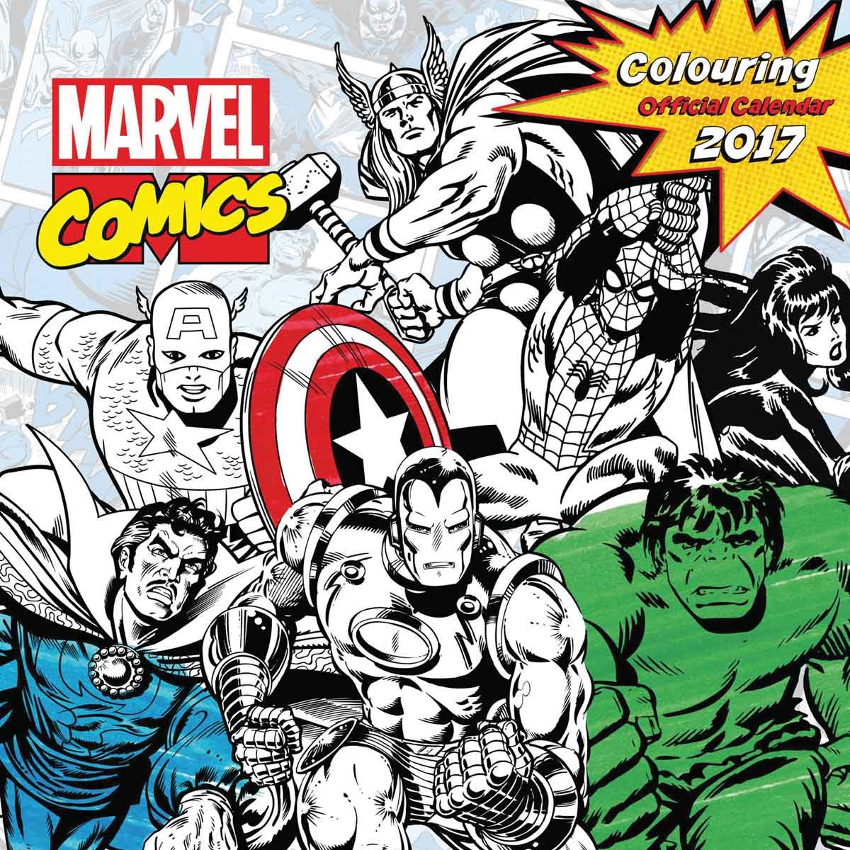 Marvel Comics Wall Calendars 2017 Large Selection