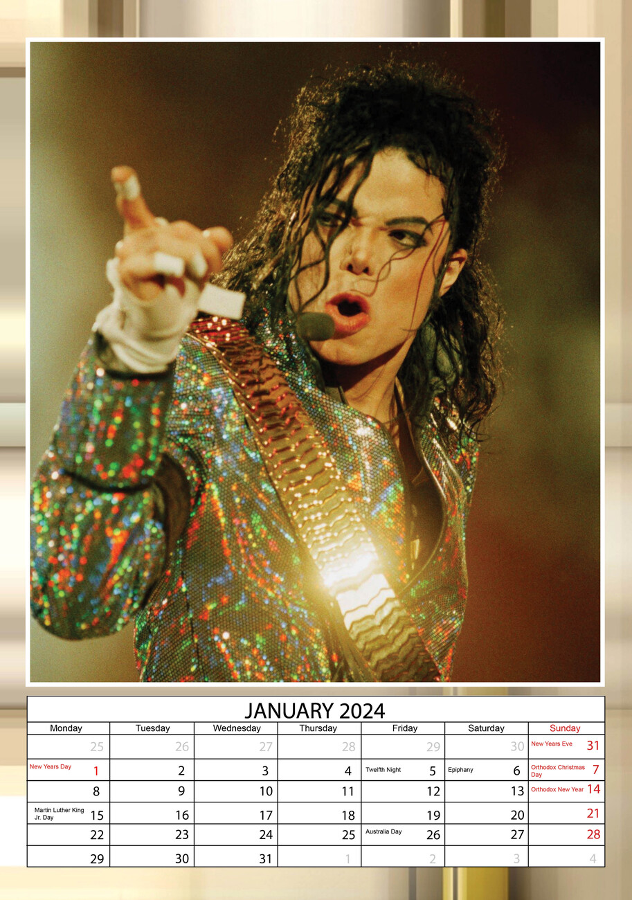 Michael Jackson Wall Calendars 2024 Buy at Europosters