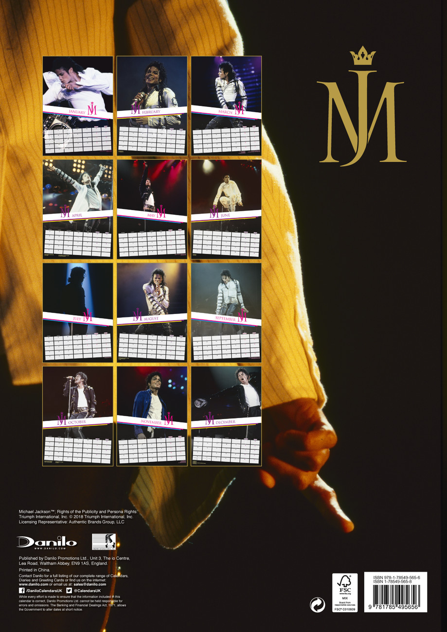 Calendar 2020 Michael Jackson