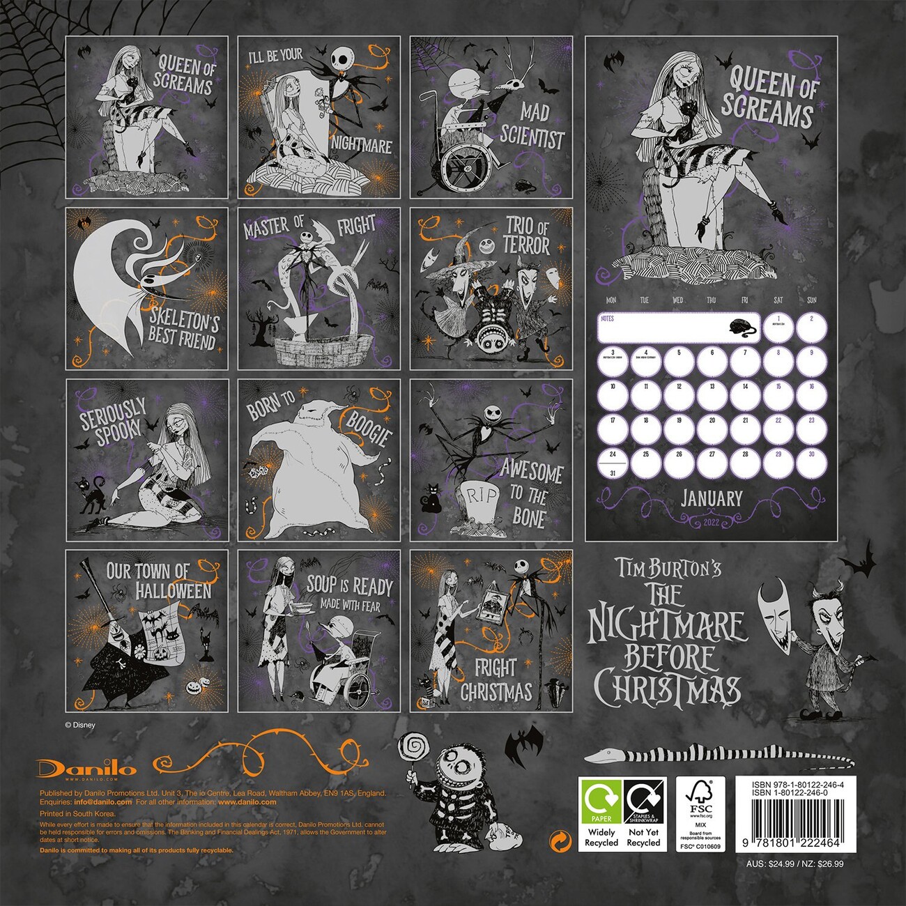 Nightmare Before Christmas - Wall Calendars 2022 | Buy at Abposters.com
