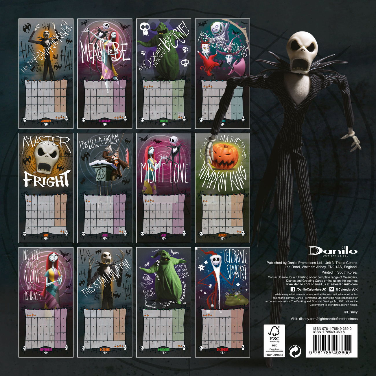 Nightmare Before Christmas - Wall Calendars 2018 | Buy at Abposters.com