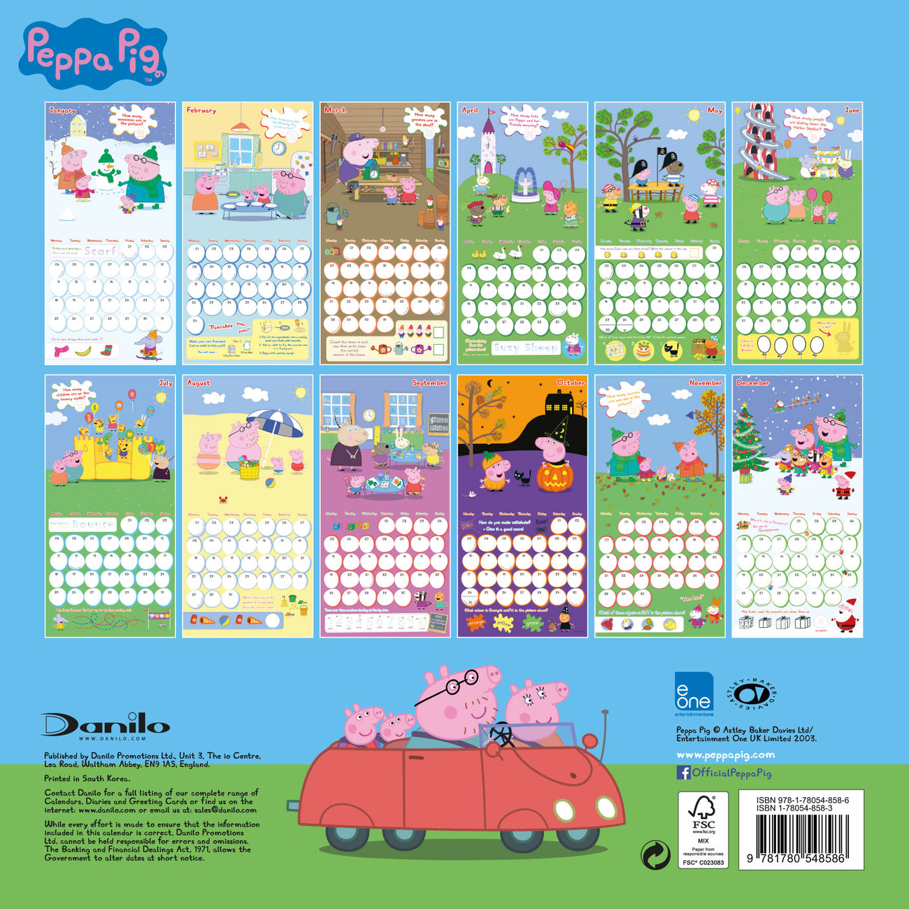 Peppa Pig - Wall Calendars 2022 | Large selection