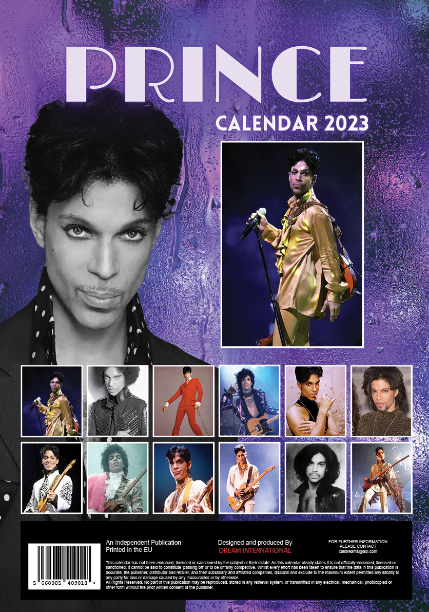Prince 2021 A3 Poster Calendar 15% OFF MULTI ORDERS! 