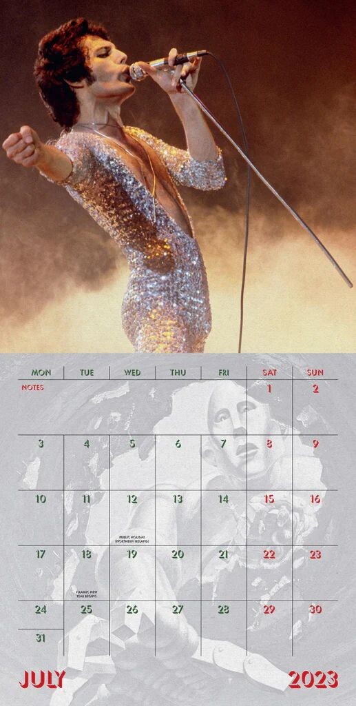 Queen Collector's Edition Wall Calendars 2023 Buy at