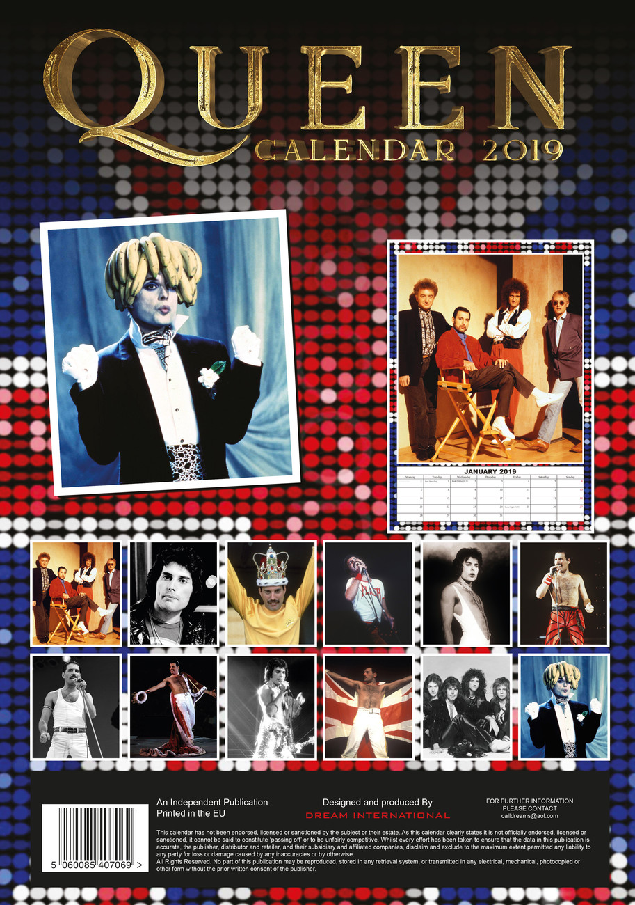 Queen Wall Calendars 2019 Buy at Europosters