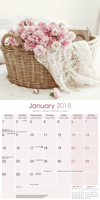 Shabby Chic - Wall Calendars 2018 | Buy at Europosters