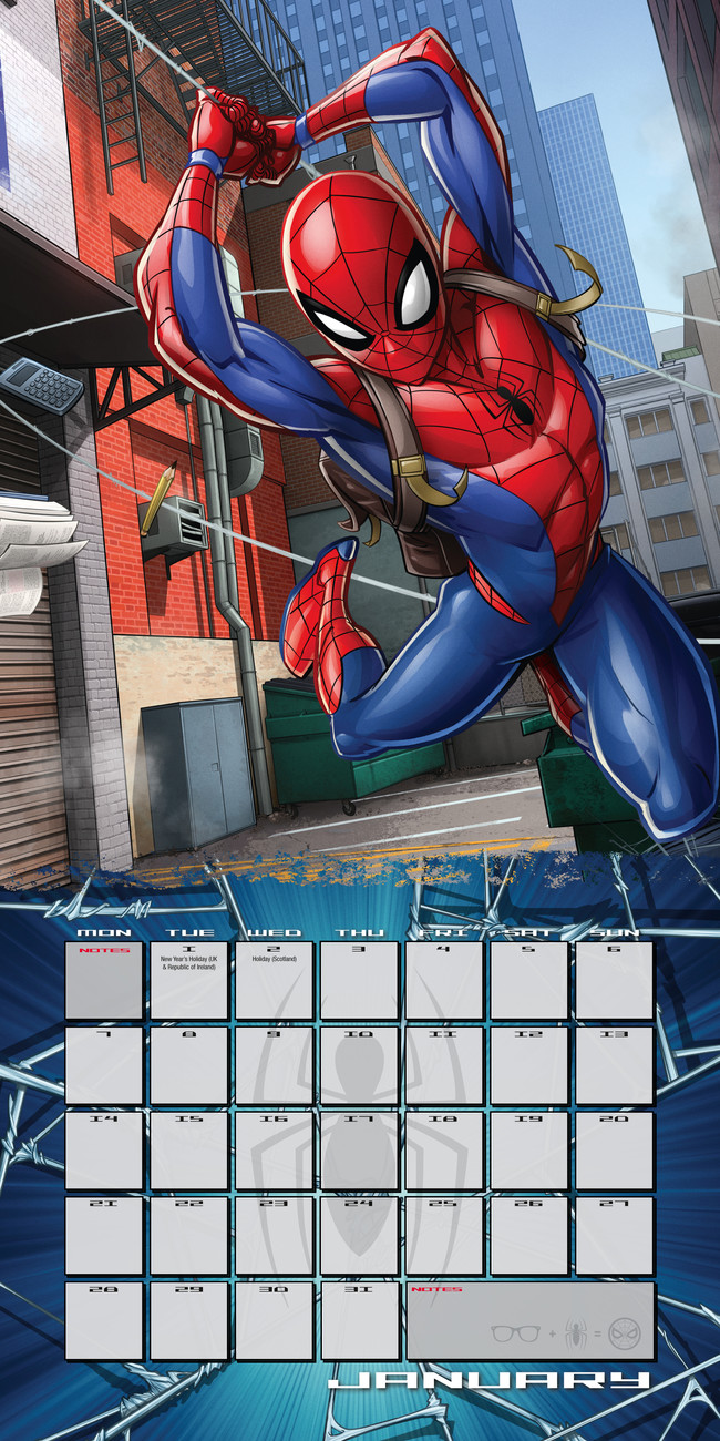 Spiderman Wall Calendars 2019 Buy at Europosters