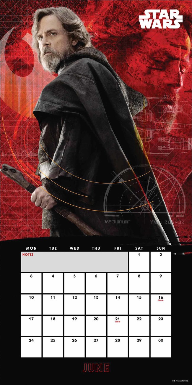 Star Wars – Episode 8 The Last Jedi - Wall Calendars 2019 | Large Selection