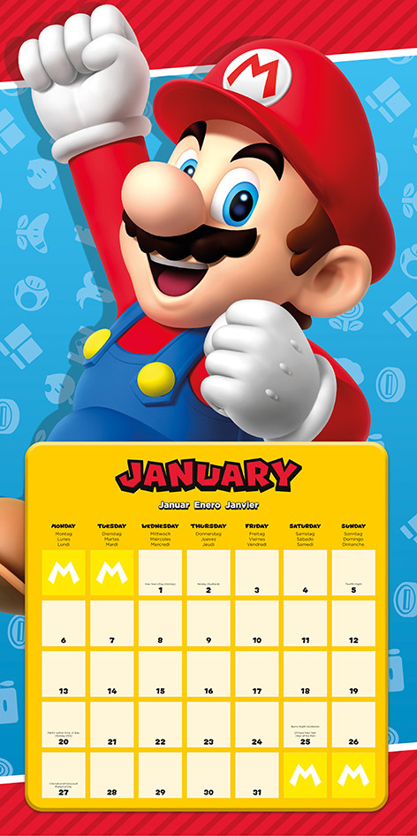 Super Mario - Wall Calendars 2024 | Buy at Europosters