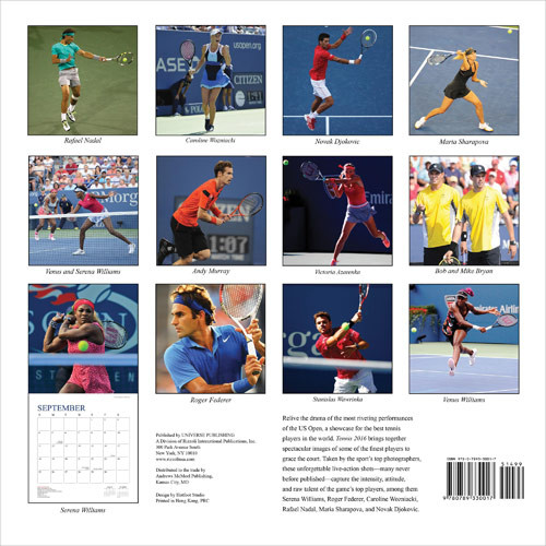Tennis Wall Calendars 2016 Buy at Europosters