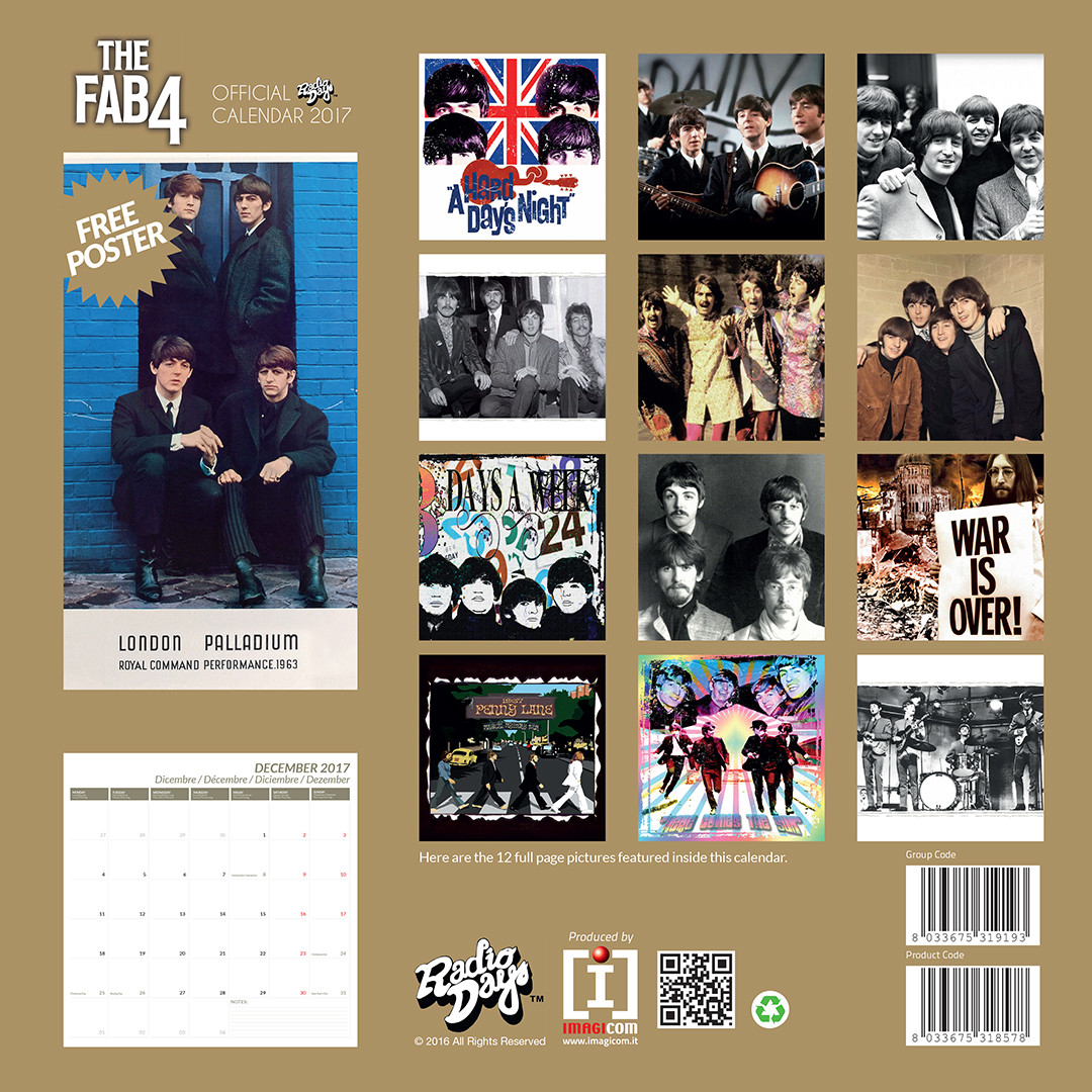 The Beatles Wall Calendars 2025 Buy at Europosters