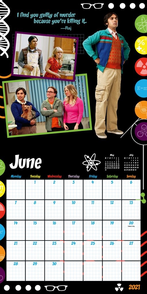 2021 Tischkalender Brandneu The Big Bang Theory 210018 