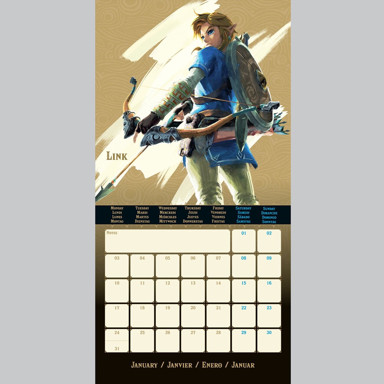 The Legend of Zelda - Wall Calendars 2022