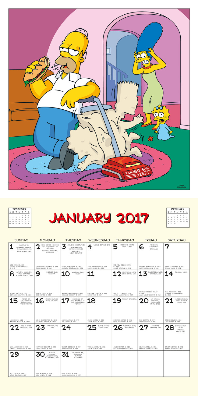 The Simpsons Wall Calendars 2024 Buy at Europosters