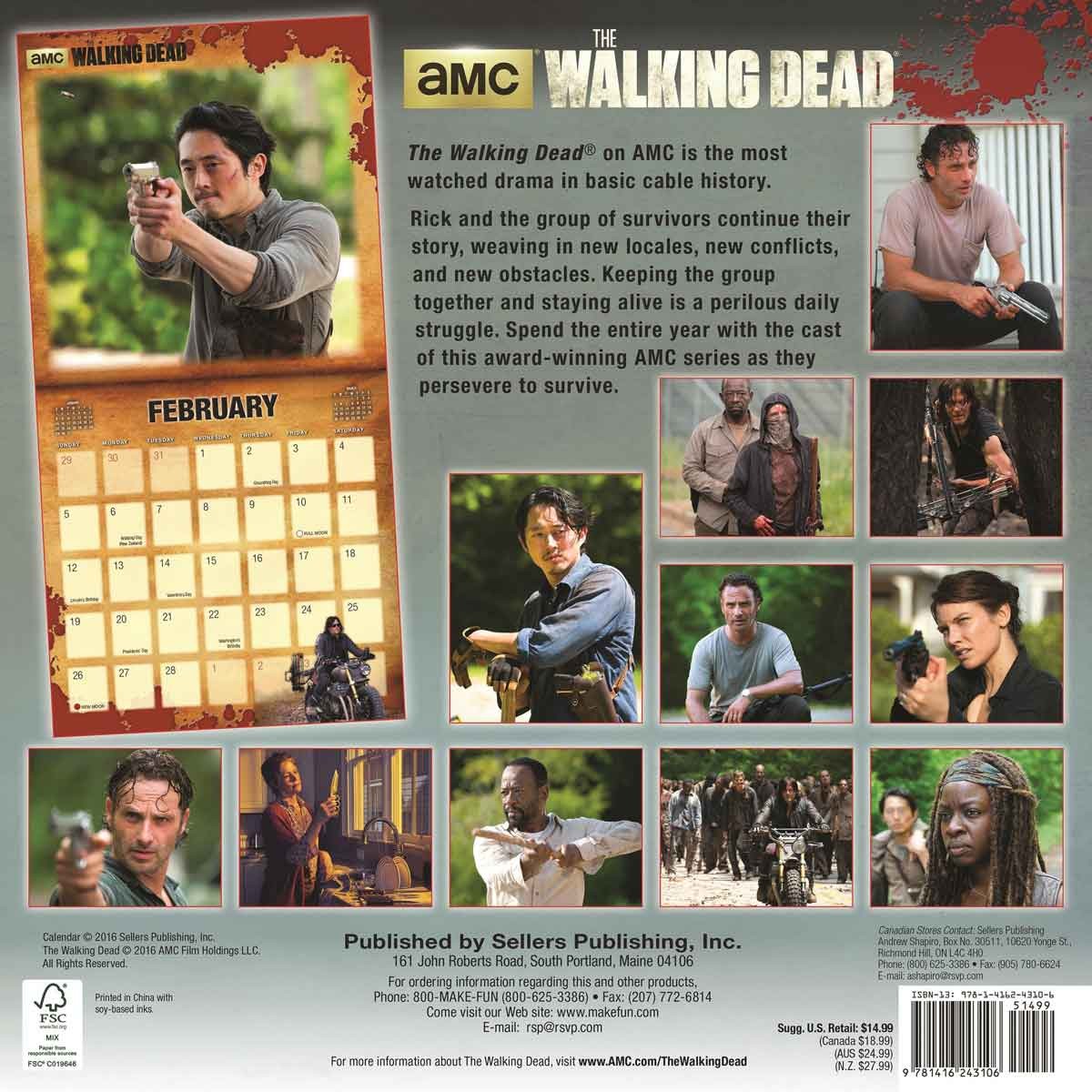 the-walking-dead-wall-calendars-2022-large-selection