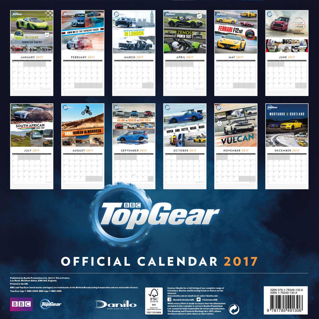 Top Gear Wall Calendars 2017 Buy at Europosters