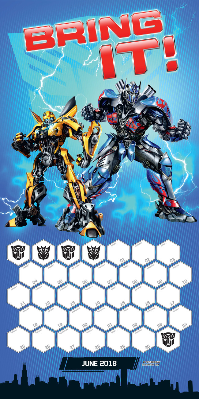 Transformers Wall Calendars 2018 Buy at Europosters