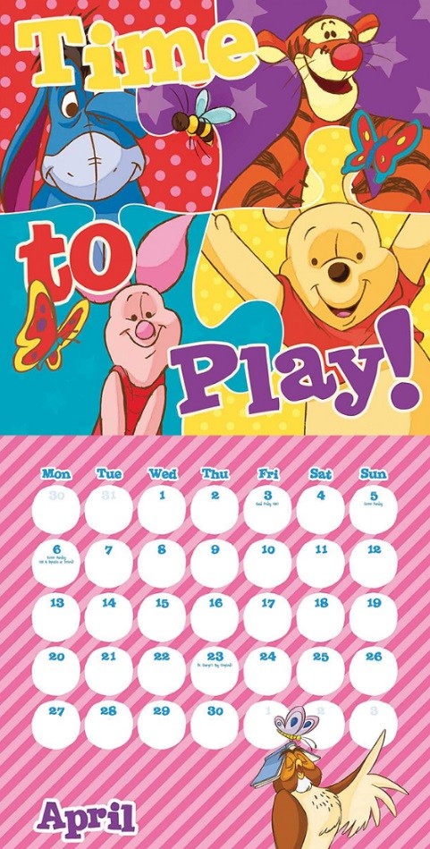 Winnie the Pooh Wall Calendars 2015 Large selection