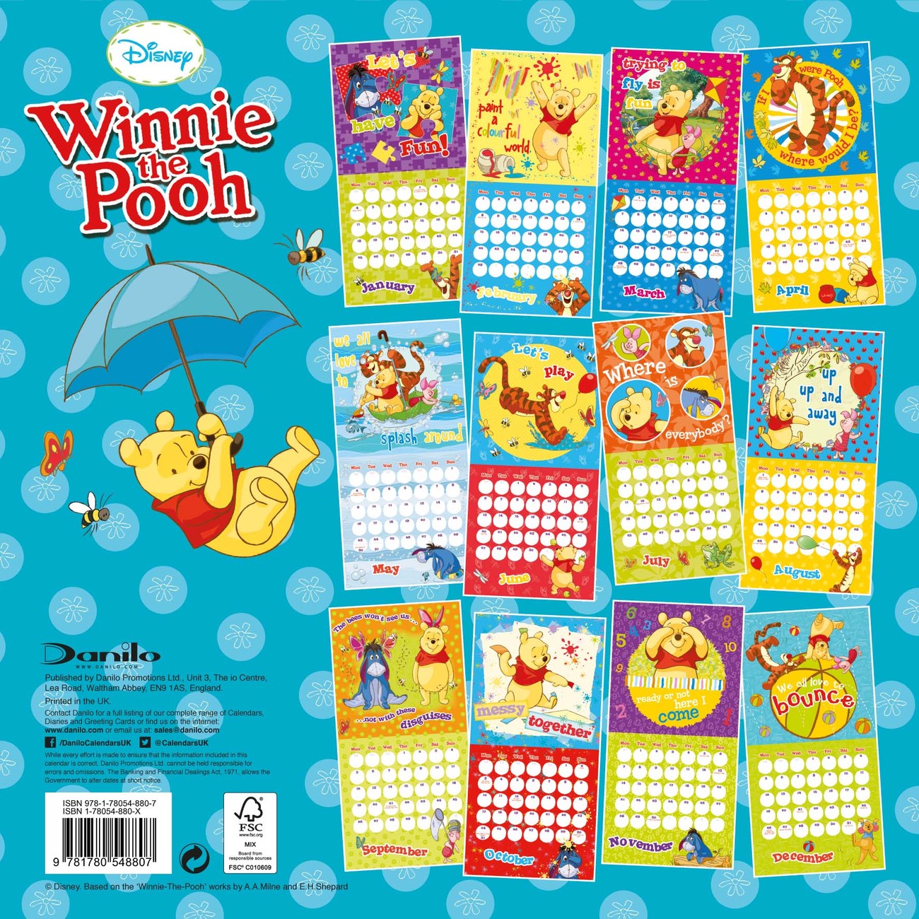 Winnie the Pooh Wall Calendars 2016 Buy at Europosters