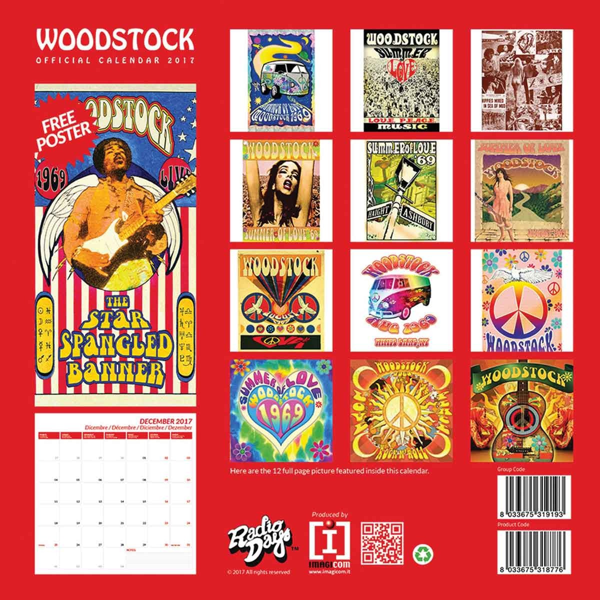Woodstock Wall Calendars 2018 Buy at Europosters