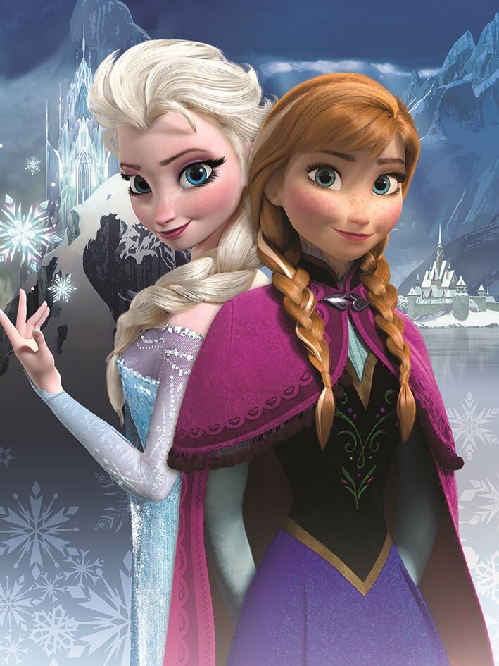 lid Uitgestorven daar ben ik het mee eens Canvas print Frozen - Anna & Elsa | Fine Art Prints & Wall Decorations