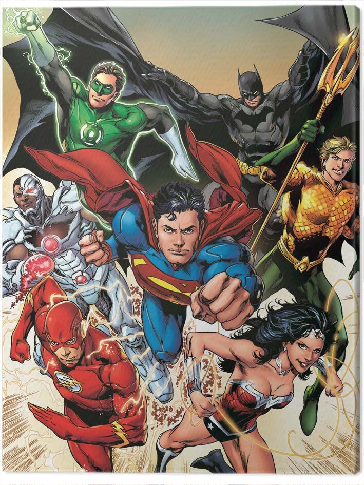 Justice League DC Comics Group Poster Multicoloured