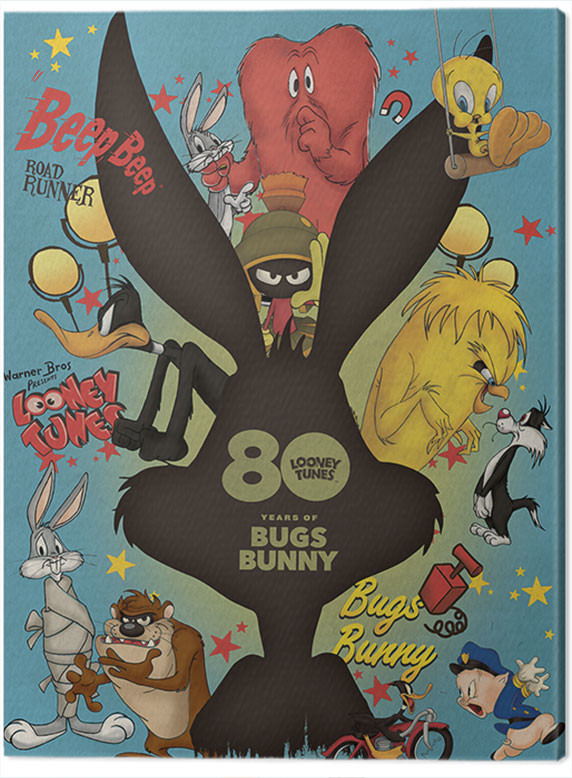Bugs Bunny Blechschild  30x20cm Cartoon Comics Retro Vintage Looney Tunes 