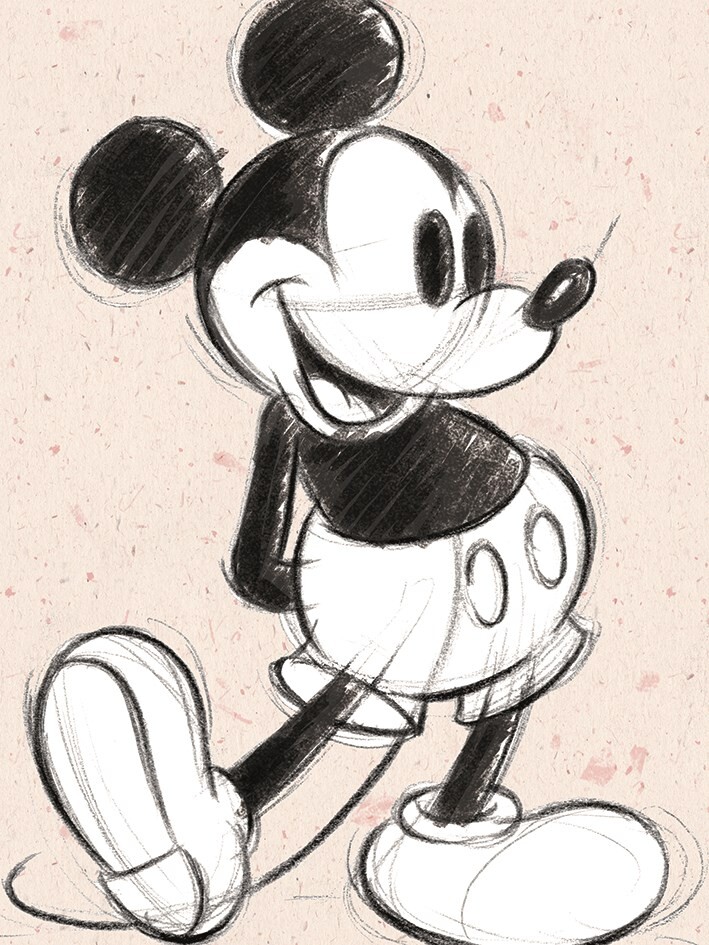 Disney Mickey Mouse (Sketch) Paper Print | Wayfair.co.uk-saigonsouth.com.vn