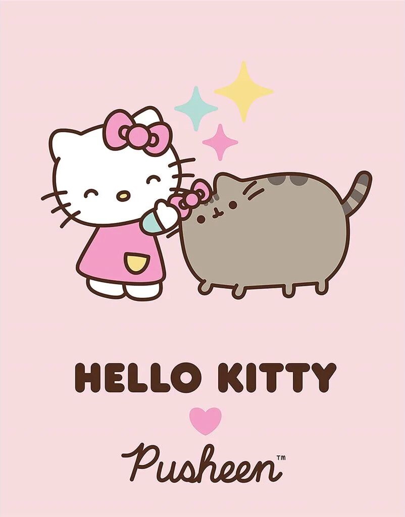 Canvas print Pusheen x Hello Kitty - Cute Kittys | Fine Art Prints ...
