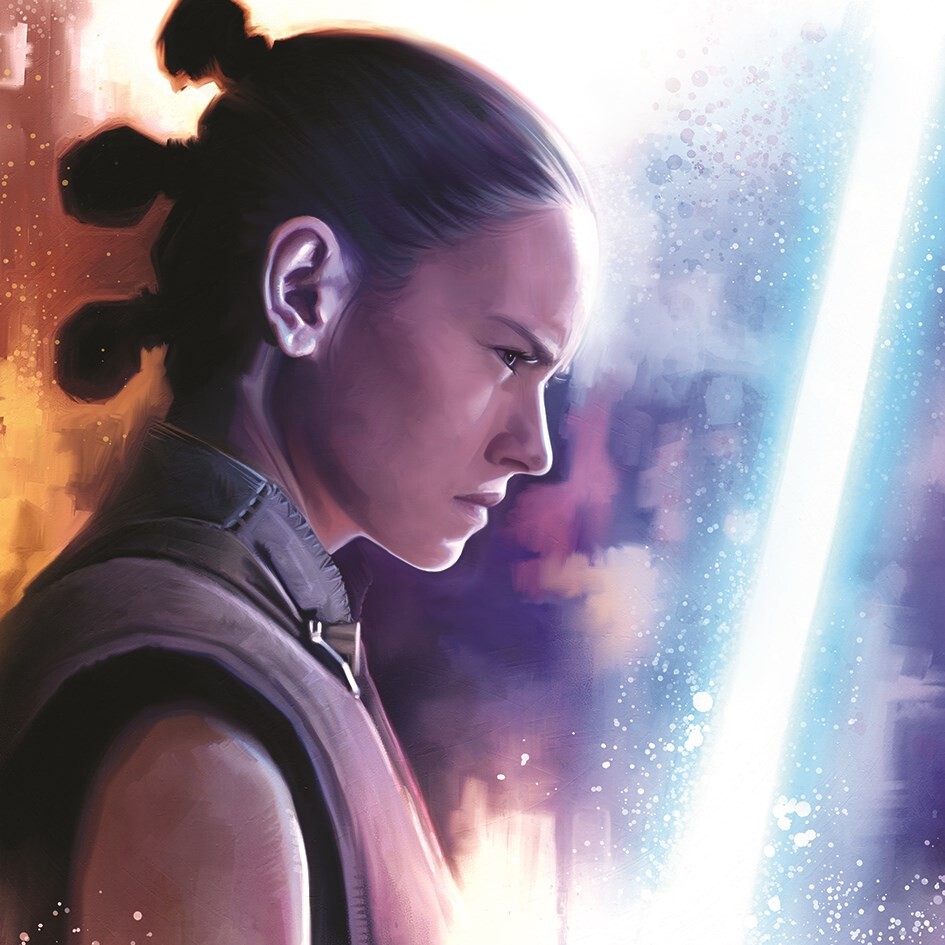 Canvas print Star Wars The Last Jedi - Rey Lightsaber Paint Fine Art & Decorations