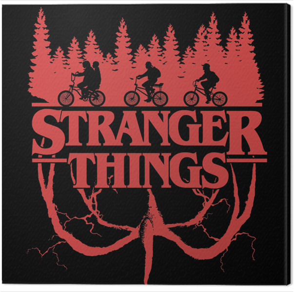 Canvas Print Stranger Things Logo Flip Fine Art Prints & Wall