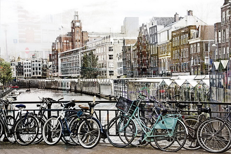 Wall Glass Art Amsterdam Buy at Europosters.eu