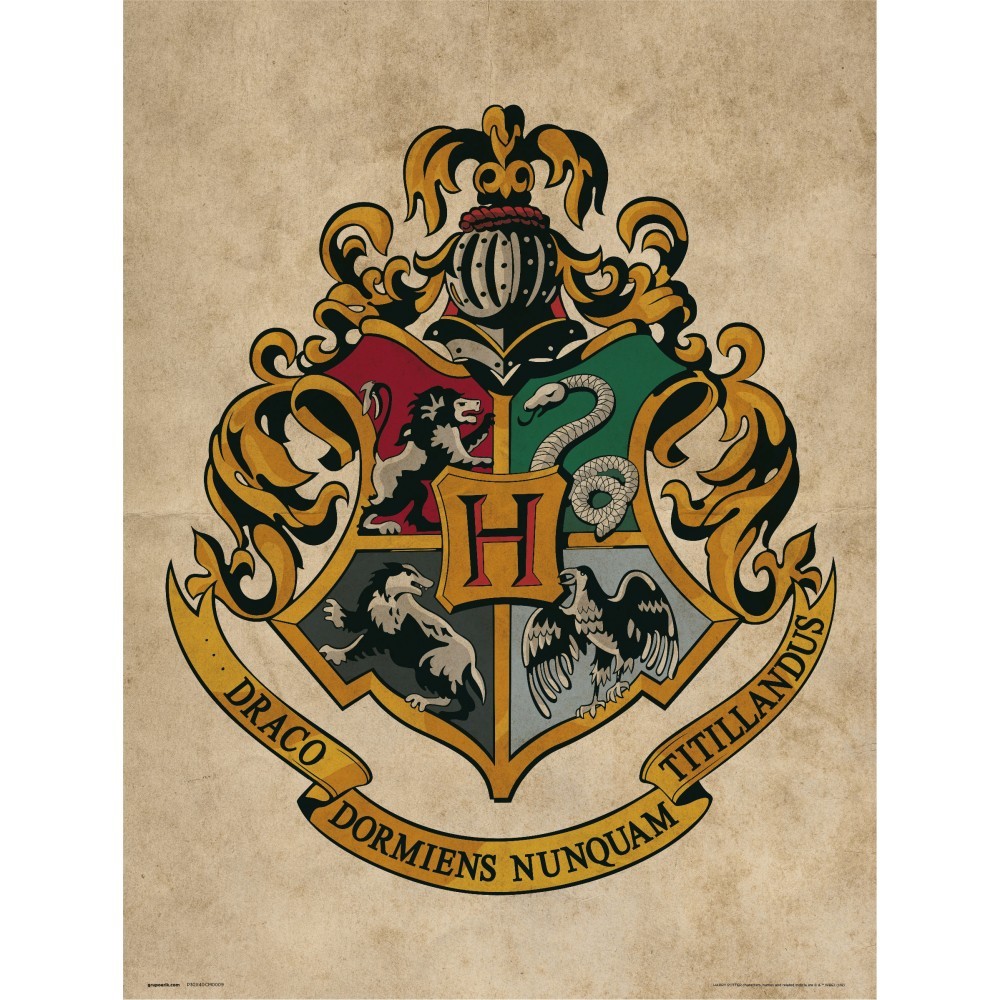 Sticker Mural Emblème de Hogwarts de Harry Potter