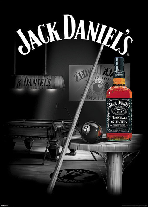 Jack Daniels - pool rooms Juliste, Poster | Tilaa netistä Europosters