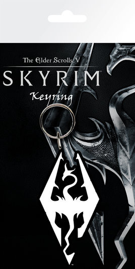 Skyrim Dragon Symbol Keyring Sold At Europosters