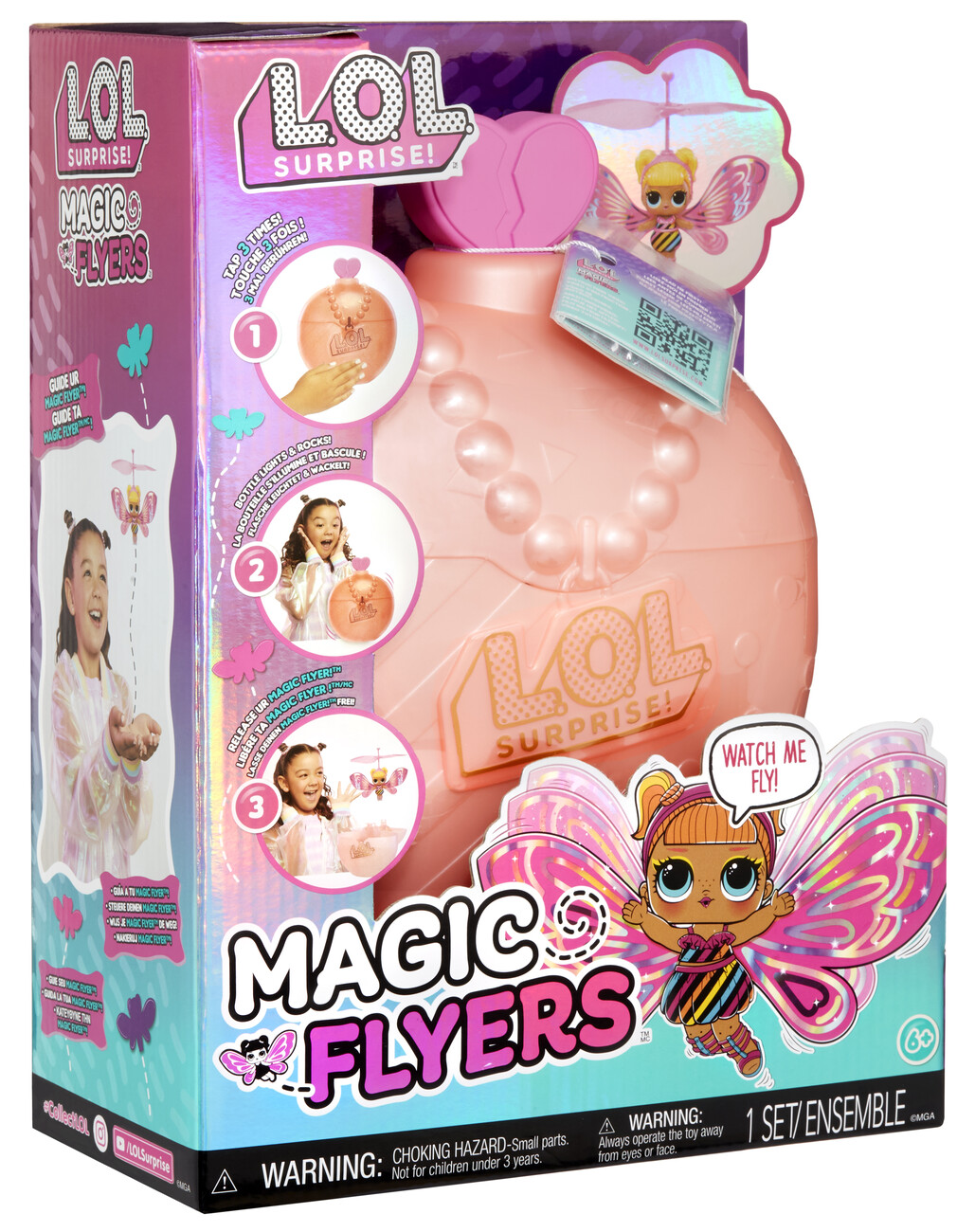 LOL Surprise Magic Flyers - Flutter Star - Ailes roses - Mini