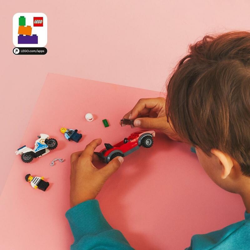 Building Kit Lego City - Car Chase with Police Motorcycle | Posters