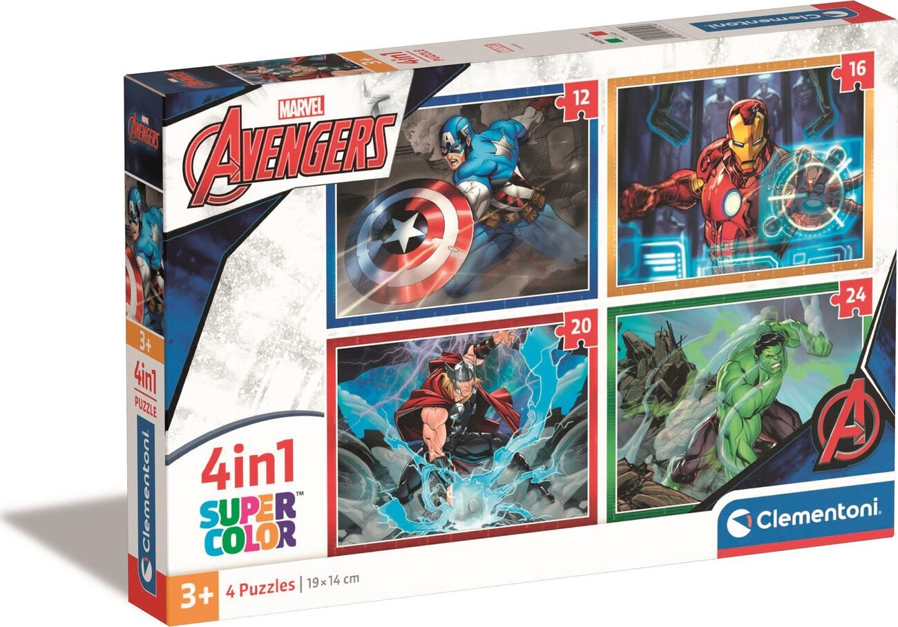 Puzzle Clementoni The Avengers Marvel 4 in 1