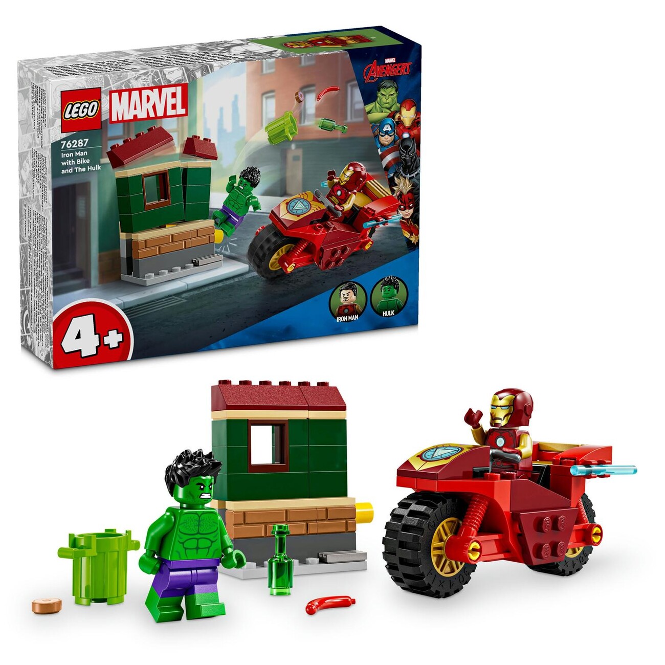 LEGO Marvel - Iron Man with Motorcycle and Hulk 76287 | Tips