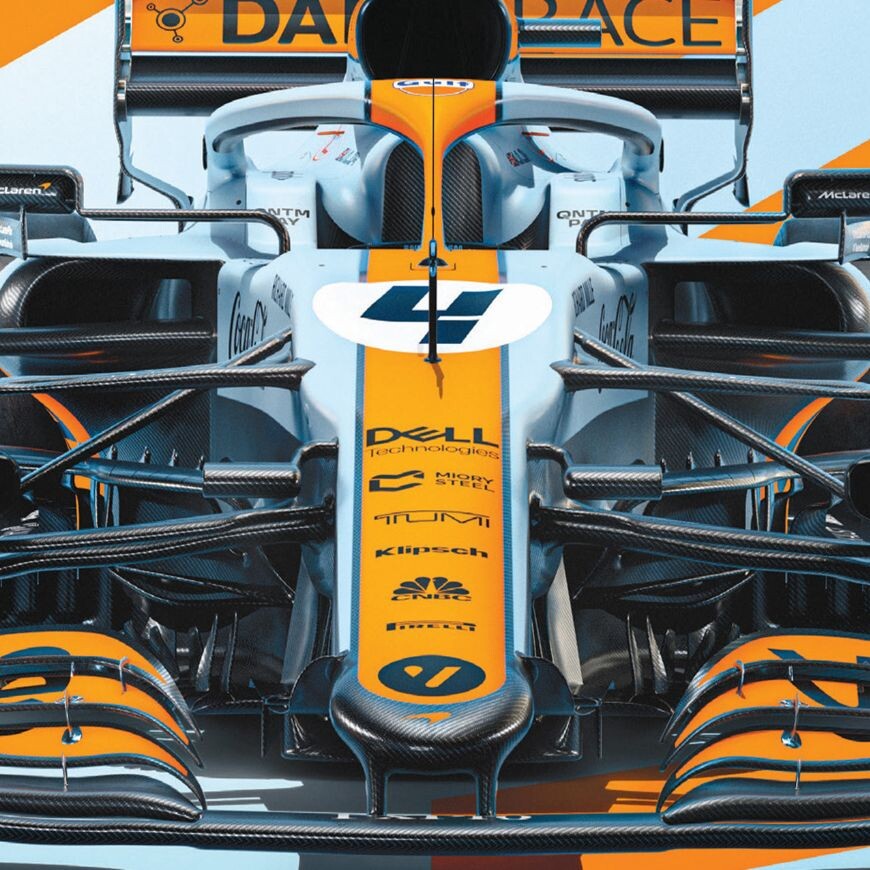 Art Print McLaren x Gulf - Lando Norris - 2021 | Posters, Wall Art ...