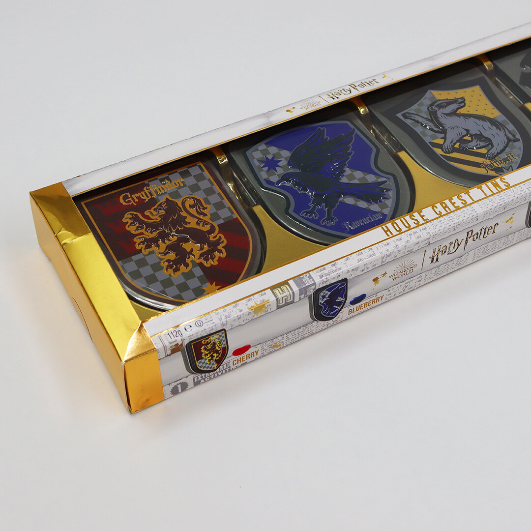 Harry Potter Hogwarts House Crest Tins with Jelly Beans 28g