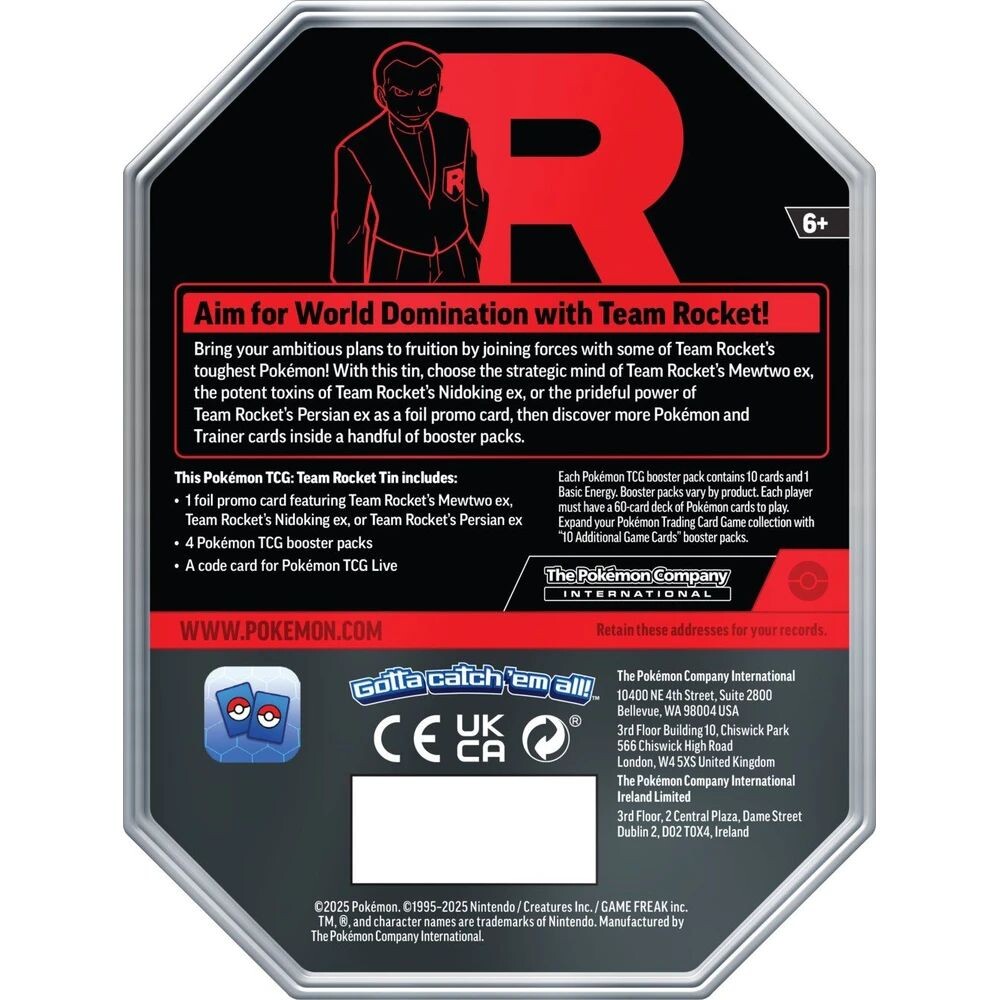 Pokmon TCG: Team Rocket Tin | Tips for original gifts Pokmon TCG: Team Rocket Tin | Tips for original gifts