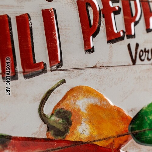 Chili Peppers Collectible retro metal signs for your wall