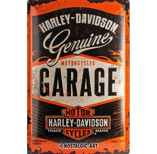 Harley Davidson - Garage (40x60) | Collectible retro metal signs for ...