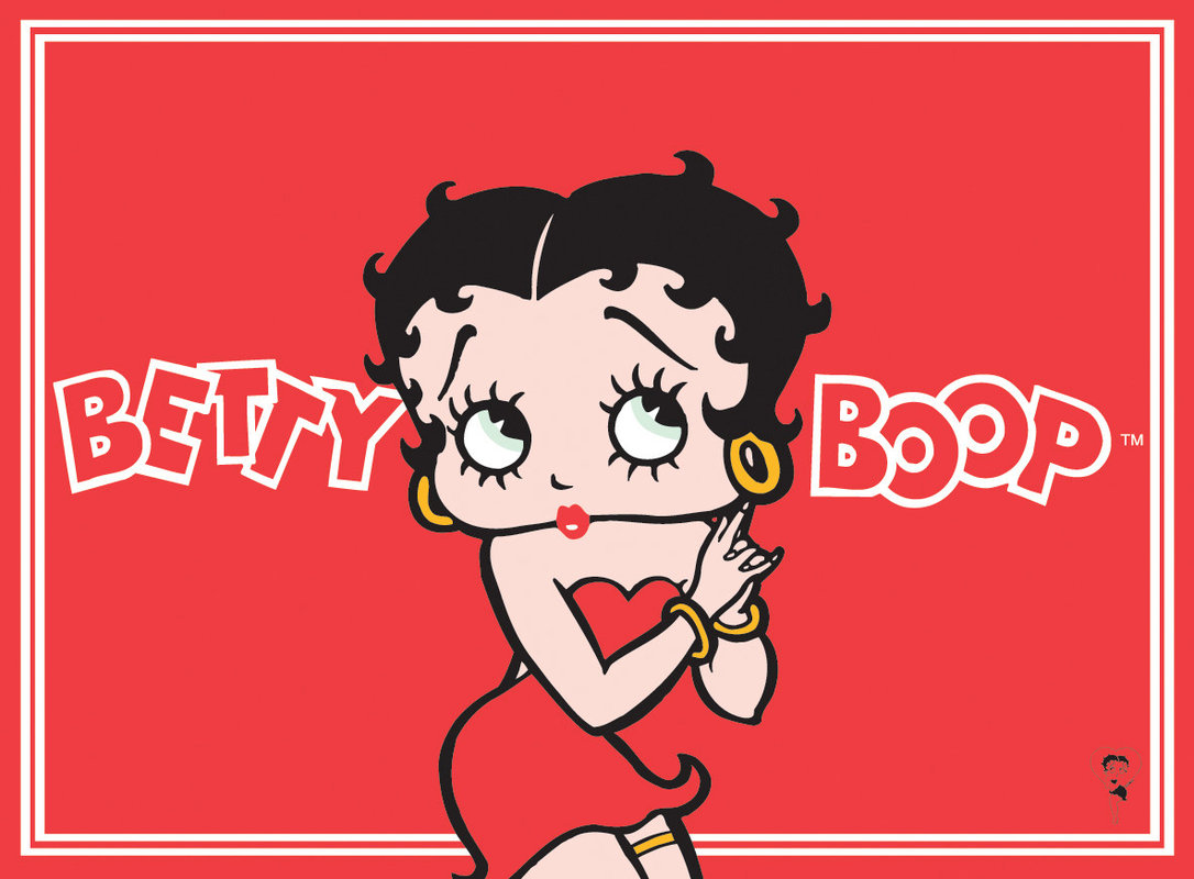 BETTY BOOP LOGO Tin Signs, Metal Signs | Sold at Abposters.com