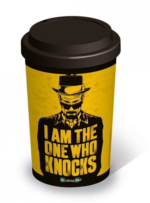 MaikesTic I Am The One Who Knocks Black and Yellow Heisenberg Breaking Bad Graphic Design Mug